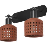 Ledvance d�cor fen�tres en argile murales 2xe27 marron - lampes murales et de plafond
