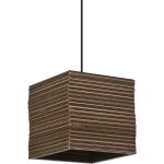 Ledvance decor pendentif carr� en carton e27 marron - lampes pendulaires