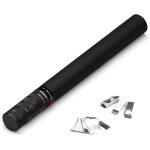 Magicfx canon  confettis  main magic fx 50cm - blanc + argent - canons  confettis manuels