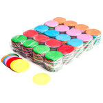Magicfx confettis ronds magic fx � chute lente, � 55 mm ? couleurs assorties, 1 kg - formes de confettis ...