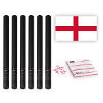 Magicfx drapeau � magic fx slowfall � avec confettis, angleterre, 55 x 35 mm - 1 kg + 6 canons manuels ...