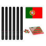 Magicfx drapeau � magic fx slowfall � avec confettis, portugal, 55 x 35 mm - 1 kg + 6 canons manuels ...