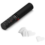 Magicfx canon � confettis manuel magic fx s 28 cm, c?urs - blanc - canons � confettis manuels