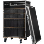 Mallette de rangement showgear 2 avec 4 caisses et deux plans de travail - �tuis universels � enroulement ...