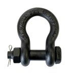 Manille riggatec avec écrou et goupille fendue, noir mat, 1 / 2? 2 t - manilles Manille riggatec avec écrou et goupille fendue, noir mat, 1 / 2? 2 t - manilles