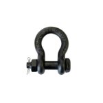 Manille riggatec avec écrou et goupille fendue, noir mat, 1 / 2? 2 t - manilles Manille riggatec avec écrou et goupille fendue, noir mat, 1 / 2? 2 t - manilles