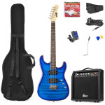 Max gigkit electric guitar pack quilted style dark blue - guitares Max gigkit electric guitar pack quilted style dark blue - guitares