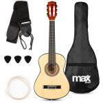 Max soloart junior 1 / 4 classic guitar pack natural - guitares acoustiques Max soloart junior 1 / 4 classic guitar pack natural - guitares acoustiques