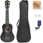 Max ukey ukulele set soprano 21  black - guitares
