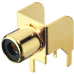 Monacor t - 709g fiches rca ch�ssis femelles - prise encastrables