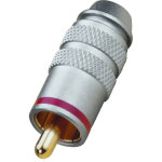 Monacor t - 711g / rt fiche rca m�le - rca / cinch connecteurs