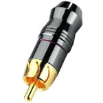 Monacor t - 723g fiches rca m�les haute qualit� - rca / cinch connecteurs