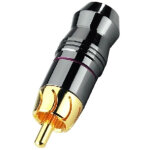 Monacor t - 723g fiches rca m�les haute qualit� - rca / cinch connecteurs