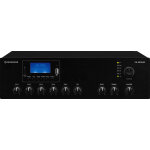 Monacor pa - 803dap amplificateur mixeur pa mono classe d, mp3, usb / sd, fm, dab + , bt, 30 w - amplificateur ...