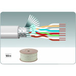 Monacor cat - 6100cca c�ble installation cat - 6, blindage multiple, s / ftp - c�bles cat