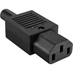 Monacor emo - 40 - v2 prise en ligne cei � 3 p�les - connecteurs pour c�bles d'alimentation iec
