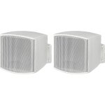 Monacor eul - 26 / ws paire d'enceintes miniatures public adress - haut - parleurs ela 100 v