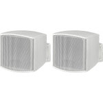 Monacor eul - 26 / ws paire d'enceintes miniatures public adress - haut - parleurs ela 100 v
