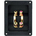 Monacor st - 400gm bornier encastr pour le bi - cblage ou la bi - amplification - construction de haut ...