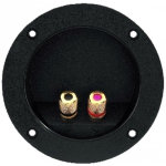 Monacor st - 960gm bornier rond encastr  visser - construction de haut - parleur