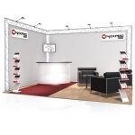 Naxpro - truss stand de foire fd 22 - 3 x 4 x 2, 5 m (lxbxh) - 12 m - stands de foire