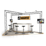 Naxpro - truss stand de foire fd 22 - 5 x 3 x 2, 5 m (lxhxh) - 15 m� noir - stands de foire