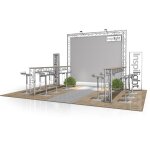 Naxpro - truss stand de foire fd 23 - 3 x 3 x 2, 65 m (lxhxh) - 9 m� aluminium - stands de foire