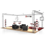 Naxpro - truss stand de foire fd 23 - 6 x 4 x 2, 5 m (lxhxh) - 24 m� alu - stands de foire
