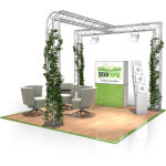 Naxpro - truss stand de foire fd 24 - 3 x 3 x 2, 5 m (lxhxh) - 9 m� aluminium - stands de foire