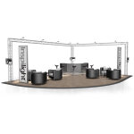 Naxpro - truss stand de foire fd 24 - 8 x 6 x 3 m (lxhxh) - 48 m� aluminium - stands de foire