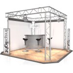 Naxpro - truss stand de foire fd 32 - 3 x 3 x 2, 5 m (lxhxh) - 9 m - stands de foire