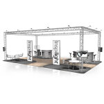Naxpro - truss stand de foire fd 33 - 10 x 6 x 3, 5 m (lxhxh) - 60 m - stands de foire