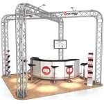 Naxpro - truss stand de foire fd 34 - 6 x 6 x 3, 5 m (lxhxh) - 27 m� alu - stands de foire