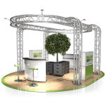 Naxpro - truss stand de foire fd 34 - 6 x 4, 5 x 3 m (lxhxh) - 27 m - stands de foire