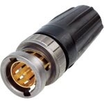 Connecteur bnc neutrik hd - mâle hd - pour sertissage hexagonal 8, 23 mm - adaptateurs Connecteur bnc neutrik hd - mâle hd - pour sertissage hexagonal 8, 23 mm - adaptateurs