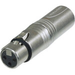 Neutrik na3m5f - 3 - pol mâle sur 5 - pol femelle xlr adapter - adaptateurs Neutrik na3m5f - 3 - pol mâle sur 5 - pol femelle xlr adapter - adaptateurs