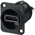 Neutrik nahdmi w b hdmi feedthrough adapter, black d - shape housing - accessoires vidéo Neutrik nahdmi w b hdmi feedthrough adapter, black d - shape housing - accessoires vidéo