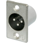 Neutrik nc 3 mp embase xlr mâle - prise encastrables Neutrik nc 3 mp embase xlr mâle - prise encastrables
