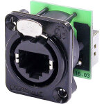 Neutrik ne8fdp - b - embase rj45 dos à dos - prise encastrables Neutrik ne8fdp - b - embase rj45 dos à dos - prise encastrables