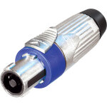 Neutrik speakon 4p - femelle boîtier argent / bleu - connecteurs haut - parleurs Neutrik speakon 4p - femelle boîtier argent / bleu - connecteurs haut - parleurs