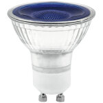 Omnilux gu - 10 230v led smd 7w bleu - lampes led socle gu10