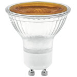 Omnilux gu - 10 230v led smd 7w orange - lampes led socle gu10