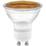 Omnilux gu - 10 230v led smd 7w orange - lampes led socle gu10