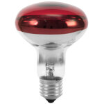 Omnilux r80 230v / 60w e - 27 rouge - ampoules à incandescence, couleur, socle e27 Omnilux r80 230v / 60w e - 27 rouge - ampoules à incandescence, couleur, socle e27