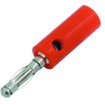 Omnitronic fiche banane ? simple, rouge - fiche banane, connecteur