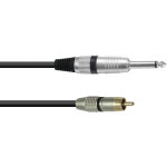 Omnitronic c�ble adaptateur rca / jack 0. 9m bk - c�bles adaptateurs