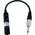 Omnitronic c�ble adaptateur xlr(m) / jack mono 0. 3m bk - c�bles adaptateurs
