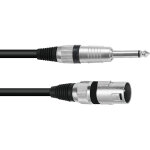 Omnitronic c�ble adaptateur xlr(m) / jack mono 5m bk - c�bles adaptateurs