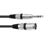 Omnitronic c�ble adaptateur xlr(m) / jack st�r�o 2m bk - c�bles adaptateurs