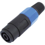 Omnitronic c�ble de haut - parleur, prise 4 broches - connecteurs haut - parleurs